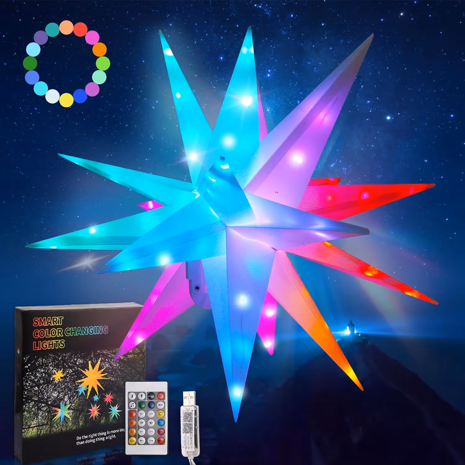 LED Smart Explosion Starlight-Bluetooth Control