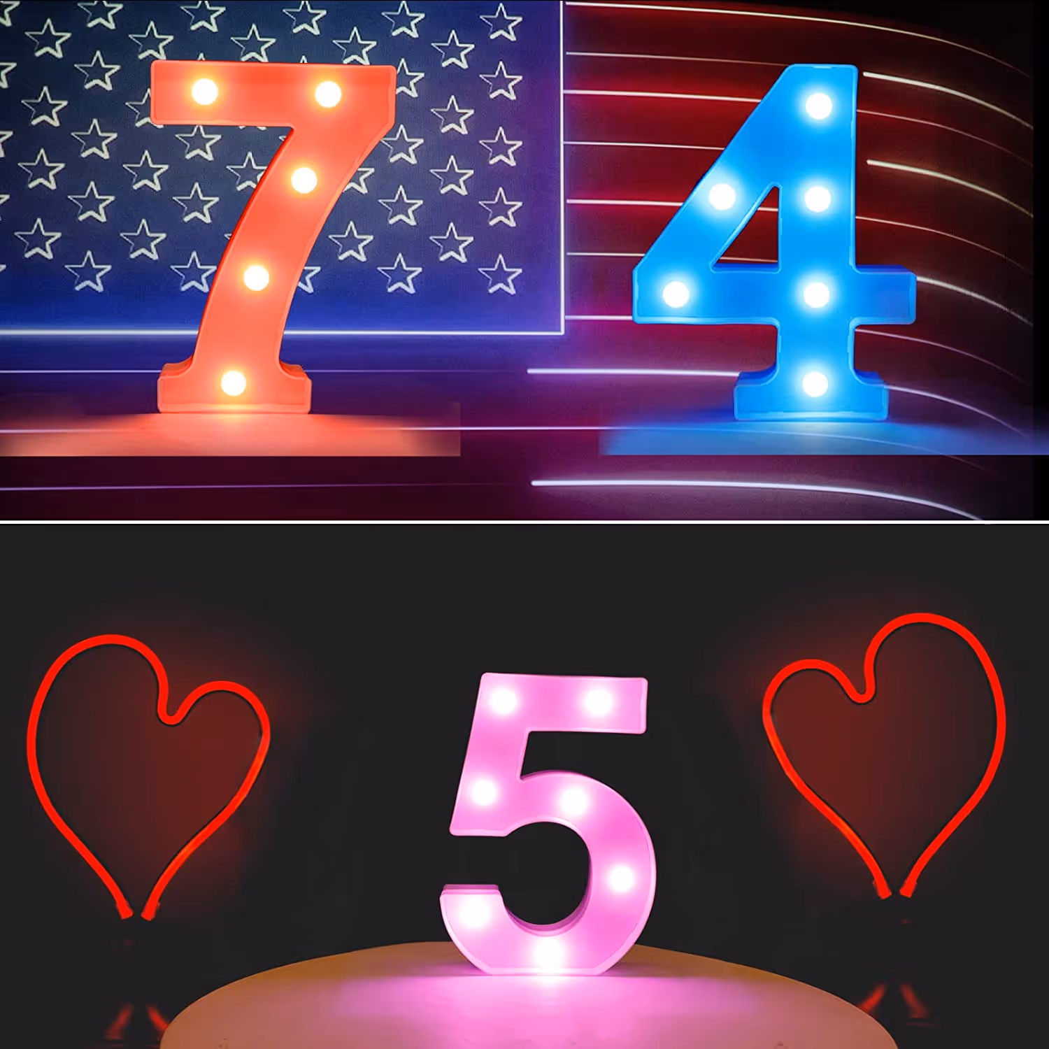 Colorful LED Marquee Letter Lights
